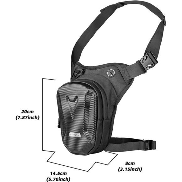 Motorcycle Waist Pack Drop Leg Bags Men Women Bike Riding Cycling Tactical Thigh - Picture 6 of 7